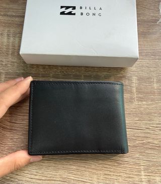 Cartera Billabong Negra Piel