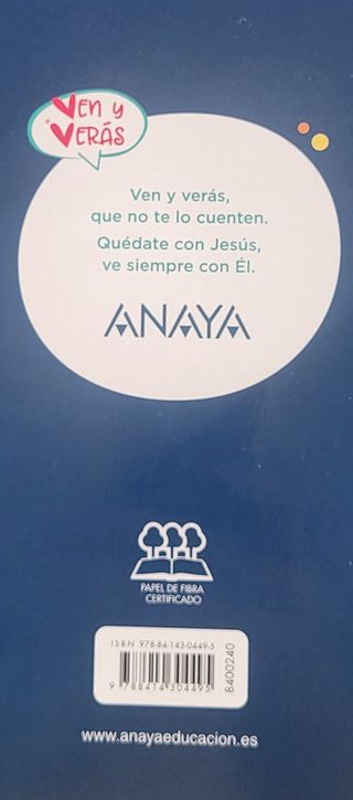 Religión Católica Anaya 5 °primaria 