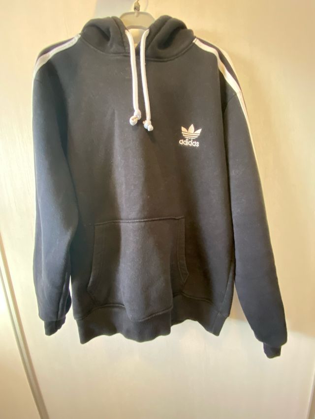 Sudadera Adidas Negra con Logo