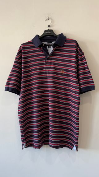 Polo Tommy Hilfiger Rayas Azul y Rojo