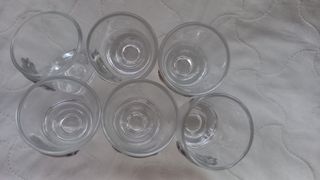 6 bicchierini da liquore con inserto argento 925