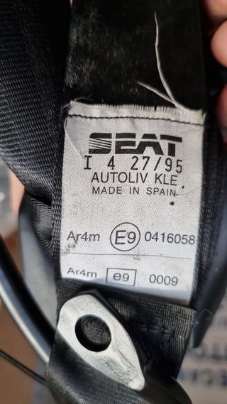 CINTURON DELANTERO SEAT IBIZA I 1990