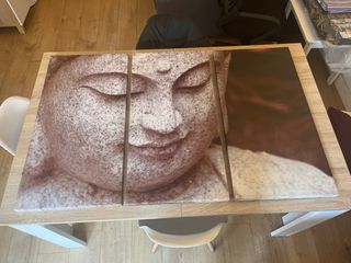 Cuadro Buda PVC Beige y Marrón