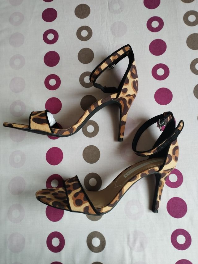 Sandalias Bershka Animal Print Talla 36