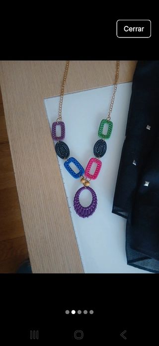 Pashmina Mango Touch y collar