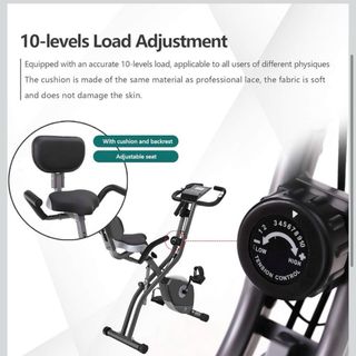 Bicicleta Estática Plegable 10 Niveles Resistencia
