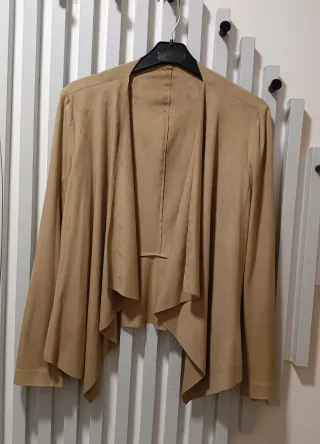 Blazer de Antelina de Zara, color camel M