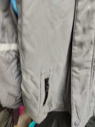 Anorak esquí mujer gris y azul