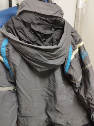 Anorak esquí mujer gris y azul