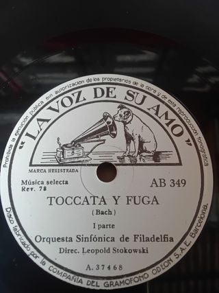 5 Disco gramófono Bach y Tschaikowsky