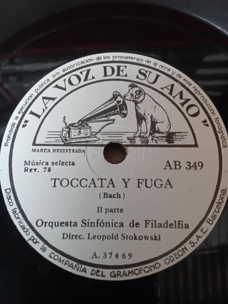 5 Disco gramófono Bach y Tschaikowsky