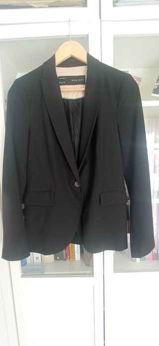 Americana Zara Negra Mujer