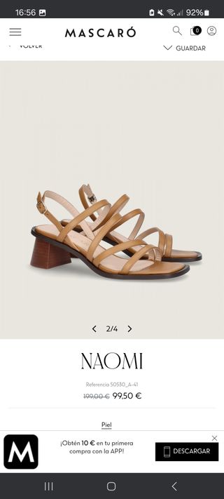 Sandalias Mascaró piel.