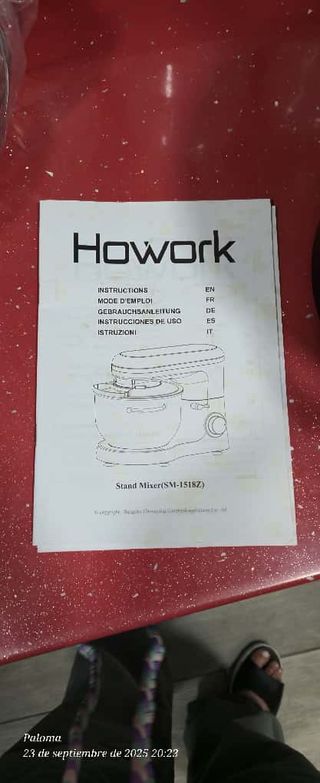 Amasadora Howork sin uso
