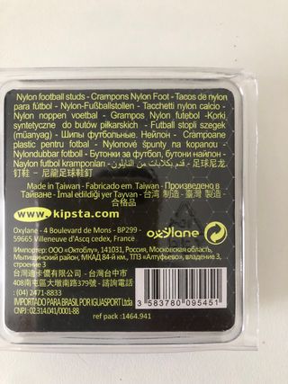 Tacos Fútbol Kipsta Nylon 16mm