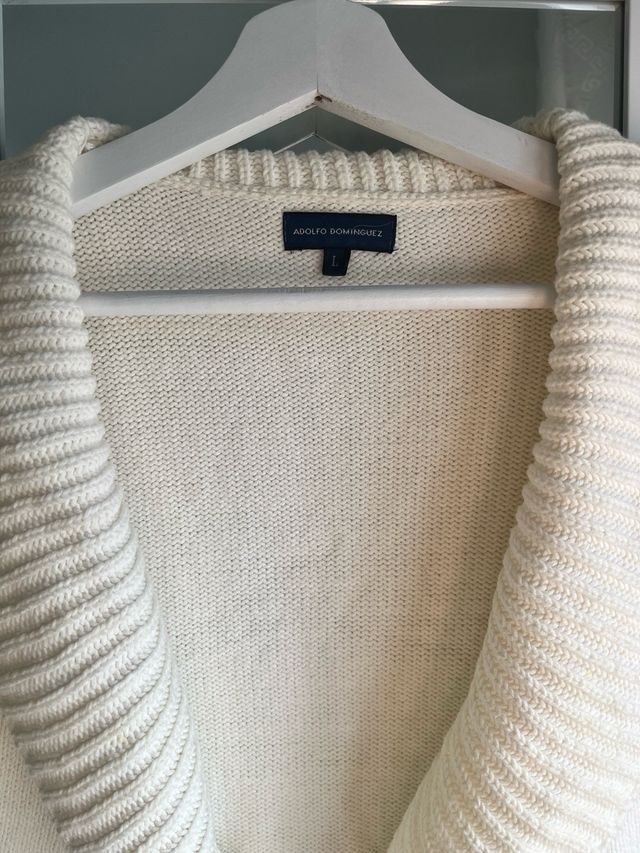 Adolfo Dominguez Cárdigan Blanco