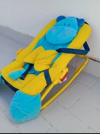 Hamaca para bebé con diseño de hipopótamo