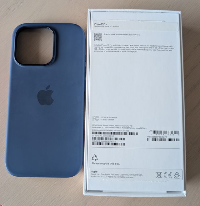 Apple iPhone 16 Pro 1TB + AppleCare + Funda Apple