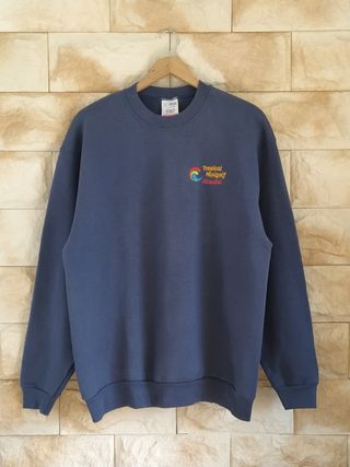 Sudadera Fruit of the Loom Vintage Talla L Azul