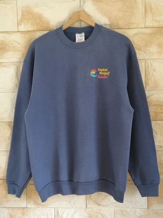 Sudadera Fruit of the Loom Vintage Talla L Azul