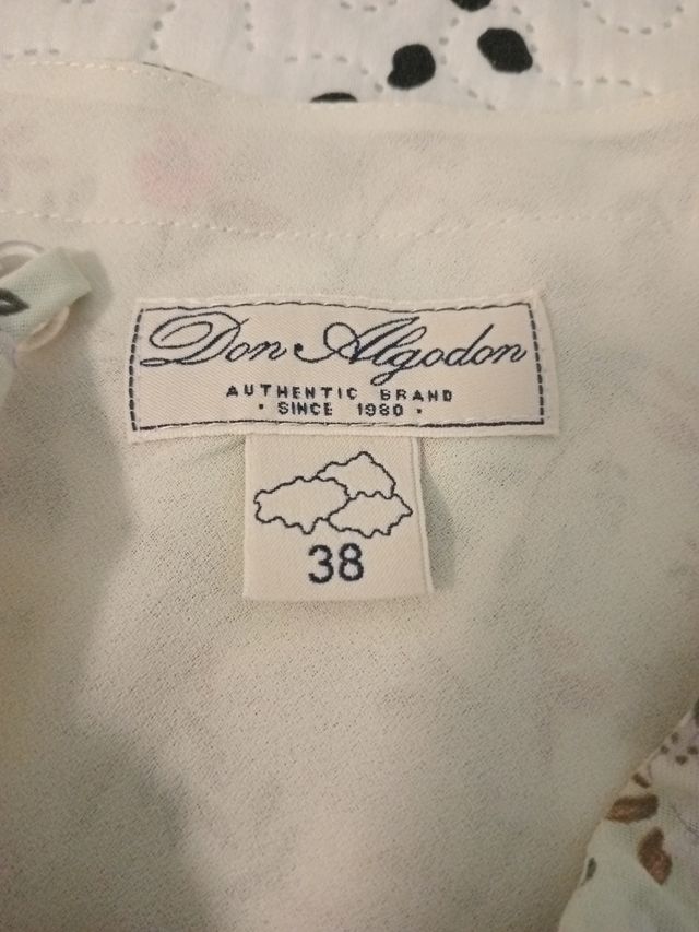 Vestido Don Algodón floral talla M