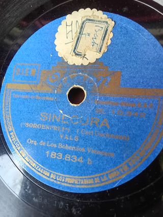 3 Discos gramófono,  Orq. Los bohemios vieneses