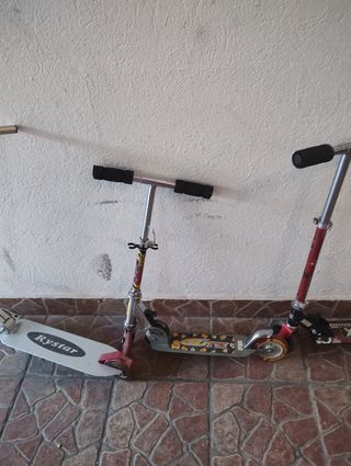 3 monopattini per bambini.