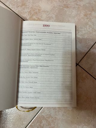Agenda Banca Agricola Milanese 1994