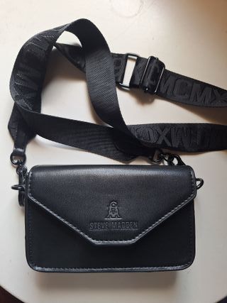 Bolso bandolera pequeño Steve Madden negro