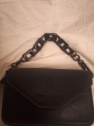 Bolso bandolera pequeño Steve Madden negro
