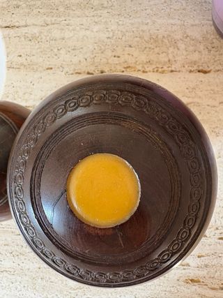 Bolas de madera maciza antiguas inglesas
