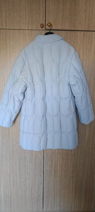 Abrigo plumón Blanco Talla 48 (o 44). Pluma real