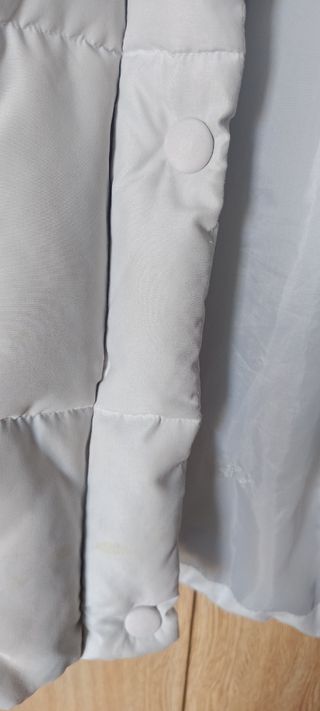 Abrigo plumón Blanco Talla 48 (o 44). Pluma real