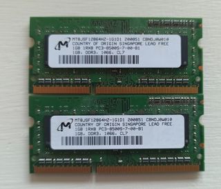 Memoria RAM DDR3 SDRAM 1GB 1066MHz 