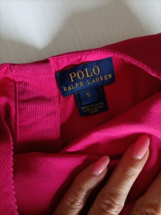 Abito Ralph Lauren velluto 5 anni