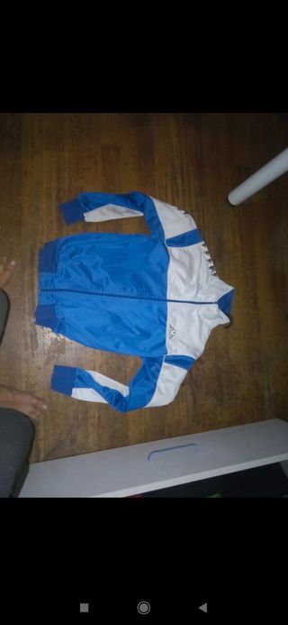 Sudadera Kappa Azul y Blanca