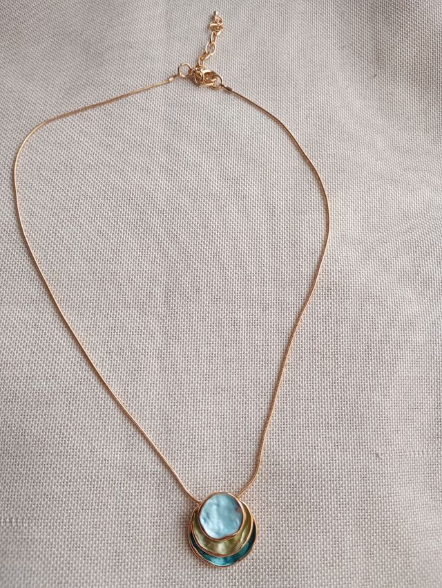 Collana retrò pendente toni del verde