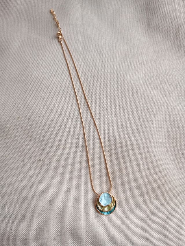 Collana retrò pendente toni del verde