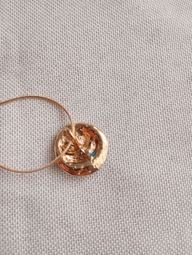 Collana retrò pendente toni del verde