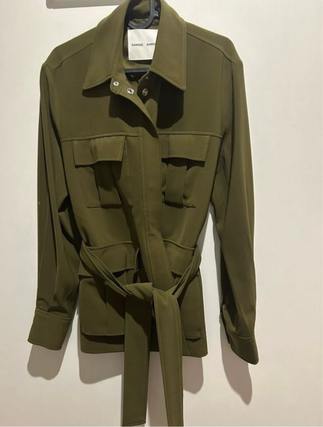 Chaqueta verde militar mujer Samsoe