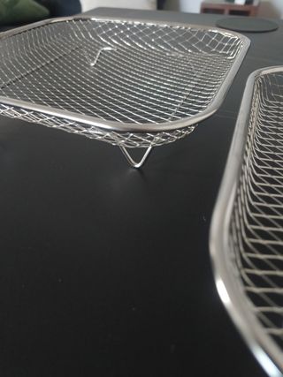 Due griglie in acciaio per friggitrice ad aria