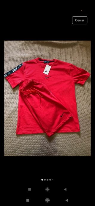 Conjunto Deportivo Nike Rojo