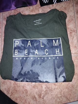 Camiseta Primark niño verde talla M
