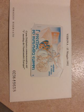 Busta omaggio 1° Meeting Numismatici Europei 1992