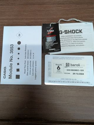 Casio G-Shock Mudman 9500 Mec-1er con regalo. 