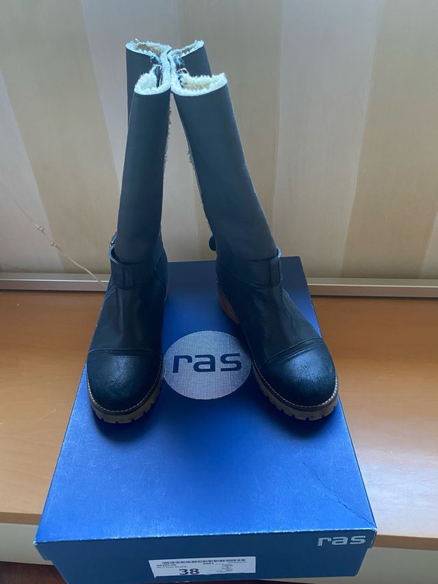 Botas de piel Ras invierno mujer talla 38