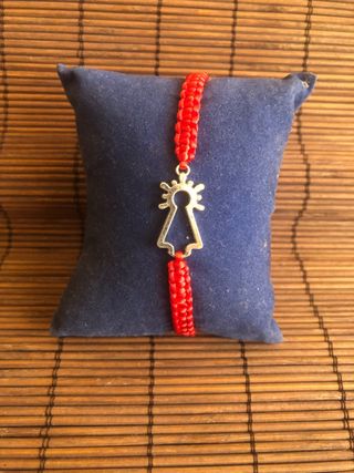Pulsera Virgen del Pilar hecha a mano