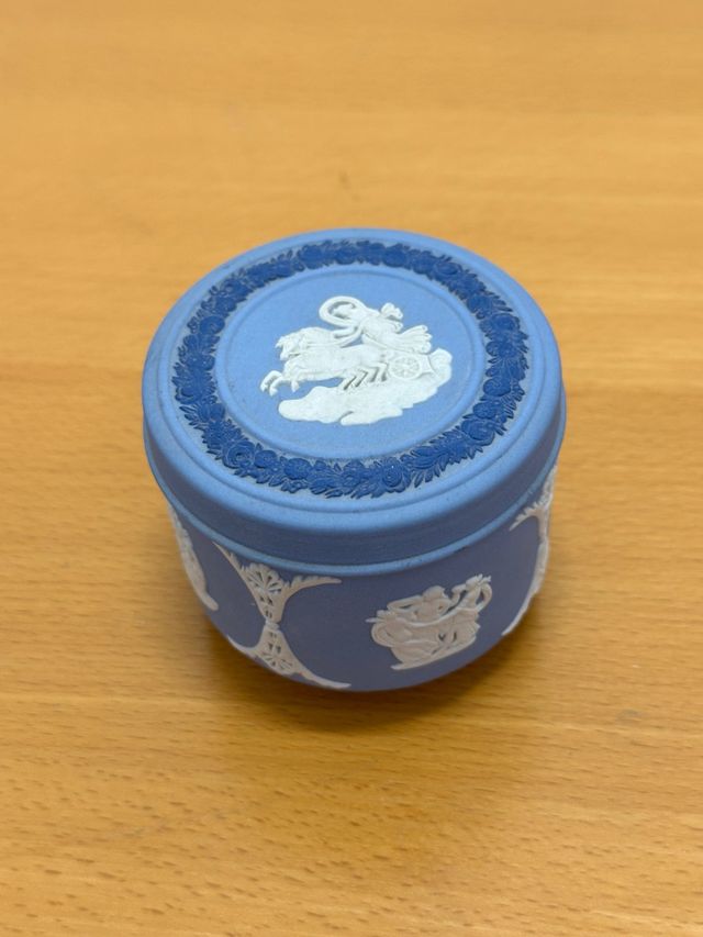Caja/Joyero Wedgwood Cerámica Inglesa Azul