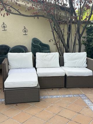 Conjunto de jardín:sillones y sillas