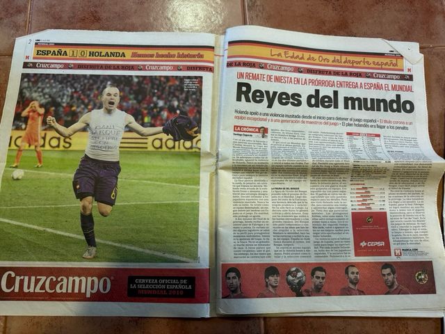 Periódico MARCA Campeones del Mundo 2010